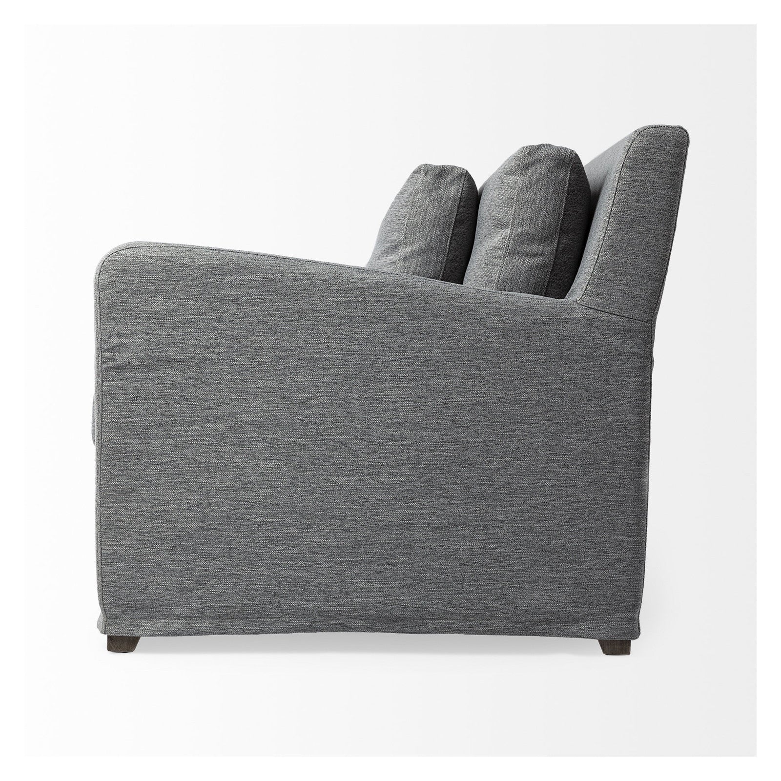 Denly II 92.5W Casterock Gray Slipcover Three Seater Sofa by Mercana at ZIN Home