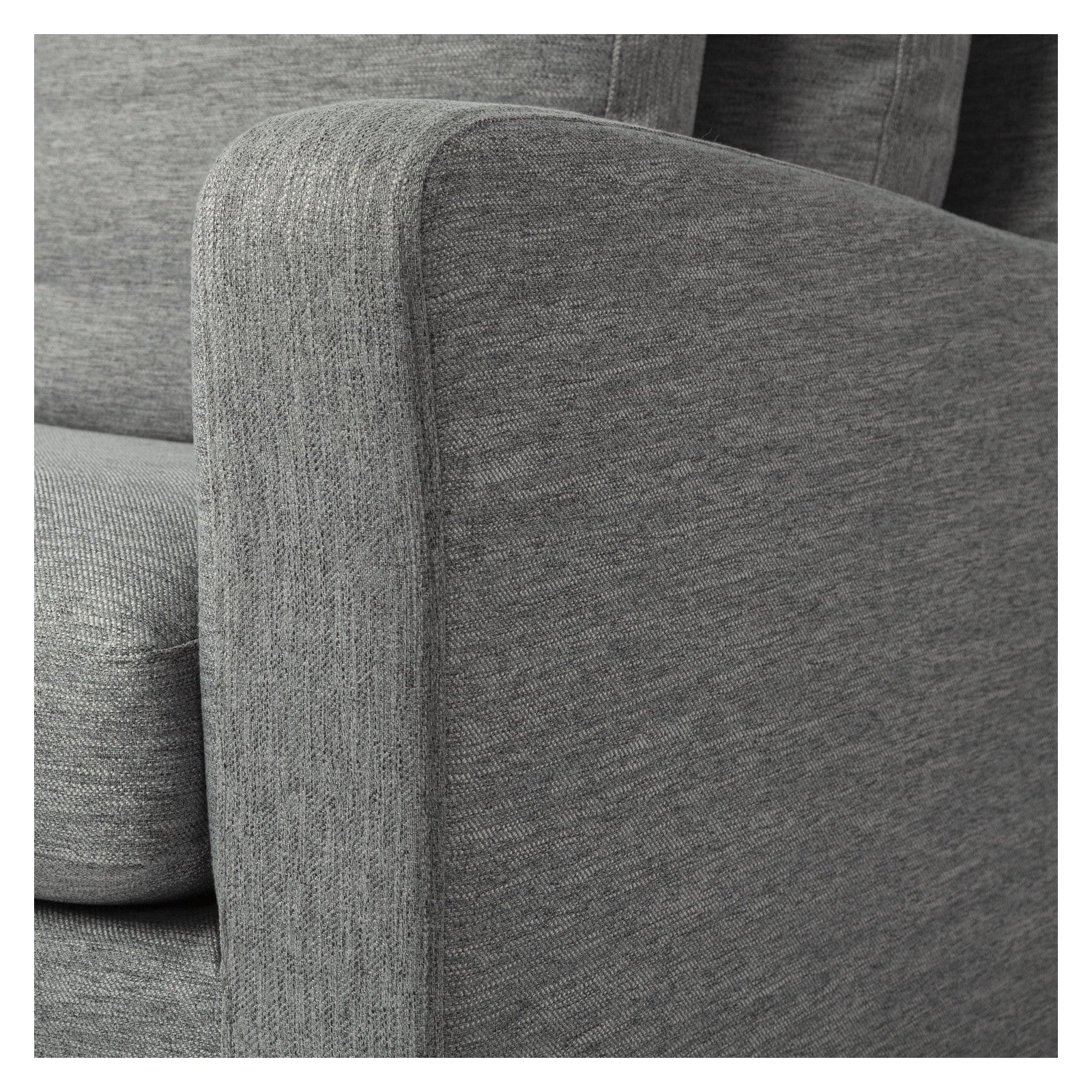Denly II 92.5W Casterock Gray Slipcover Three Seater Sofa by Mercana at ZIN Home