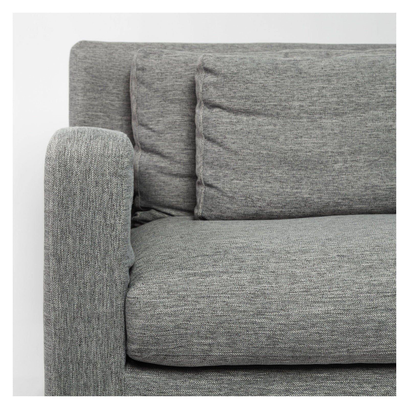 Denly II 92.5W Casterock Gray Slipcover Three Seater Sofa by Mercana at ZIN Home
