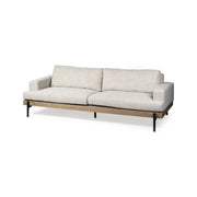 Colburne II 95" Beige Upholstered Three Seater Sofa by Mercana at ZIN Home