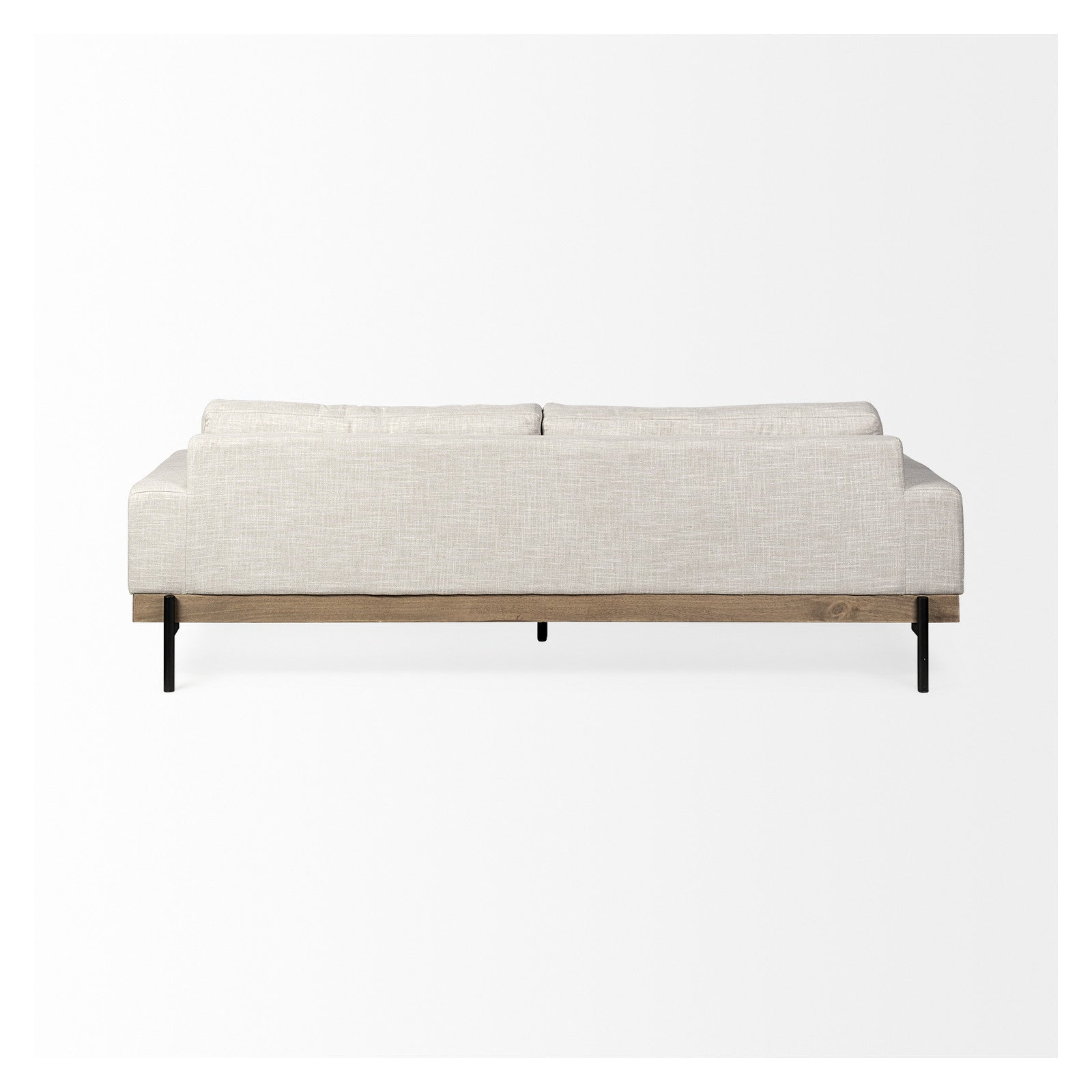 Colburne II 95" Beige Upholstered Three Seater Sofa by Mercana at ZIN Home