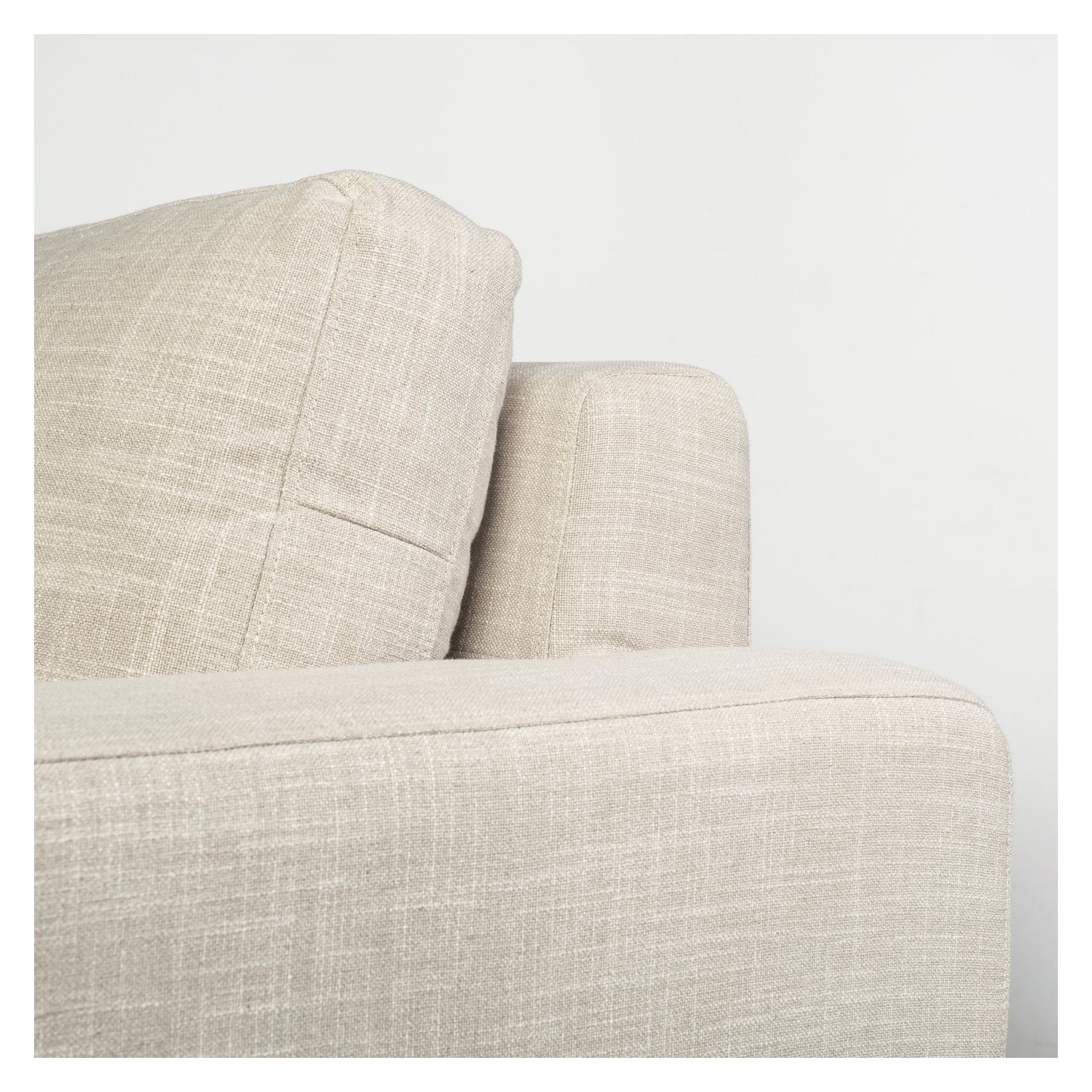 Colburne II 95" Beige Upholstered Three Seater Sofa by Mercana at ZIN Home