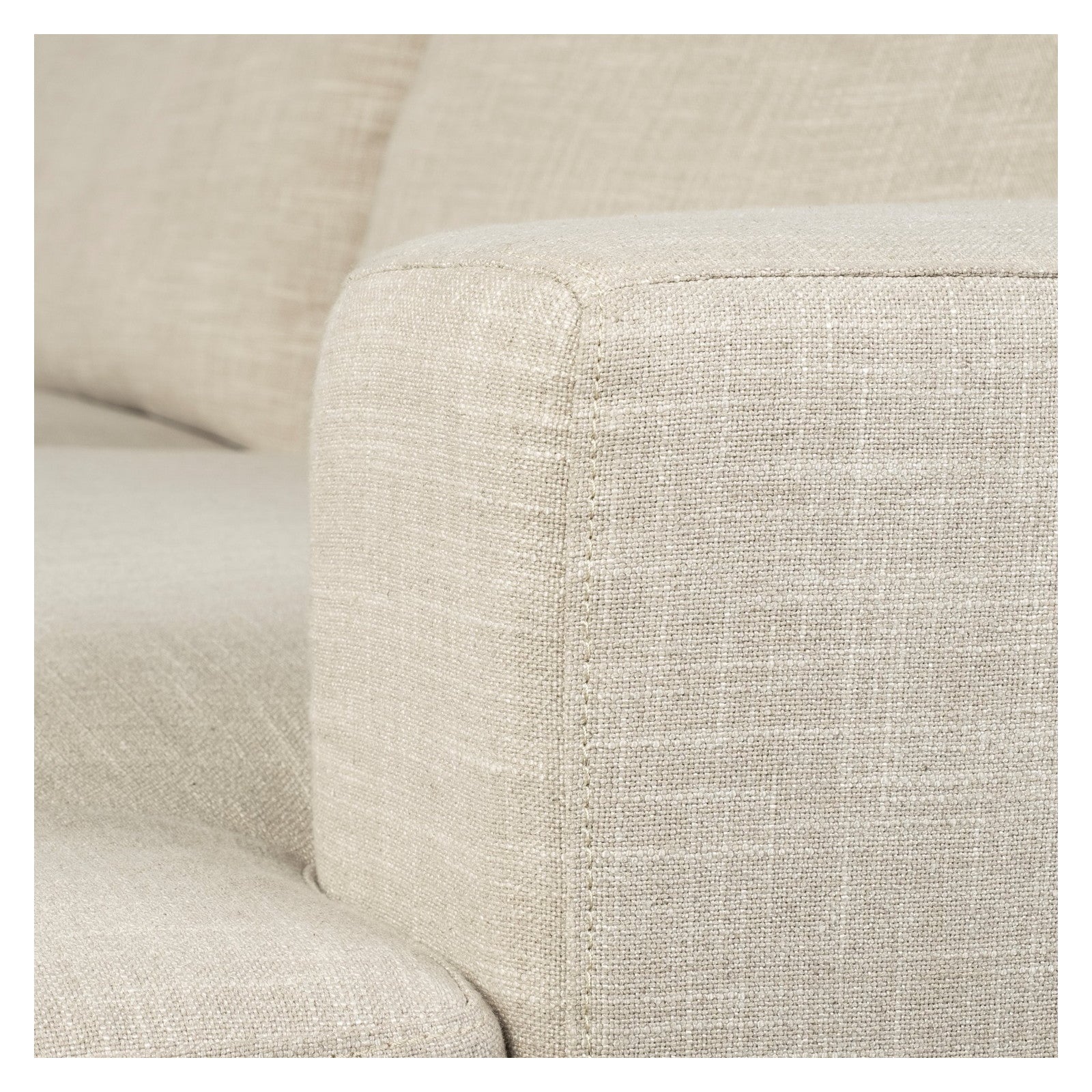 Colburne II 95" Beige Upholstered Three Seater Sofa by Mercana at ZIN Home