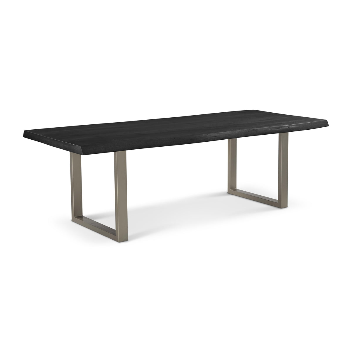 Brooks Dining Table U Base 40" x 92" Ebonized Top - Pewter Base by Urbia - detail 2