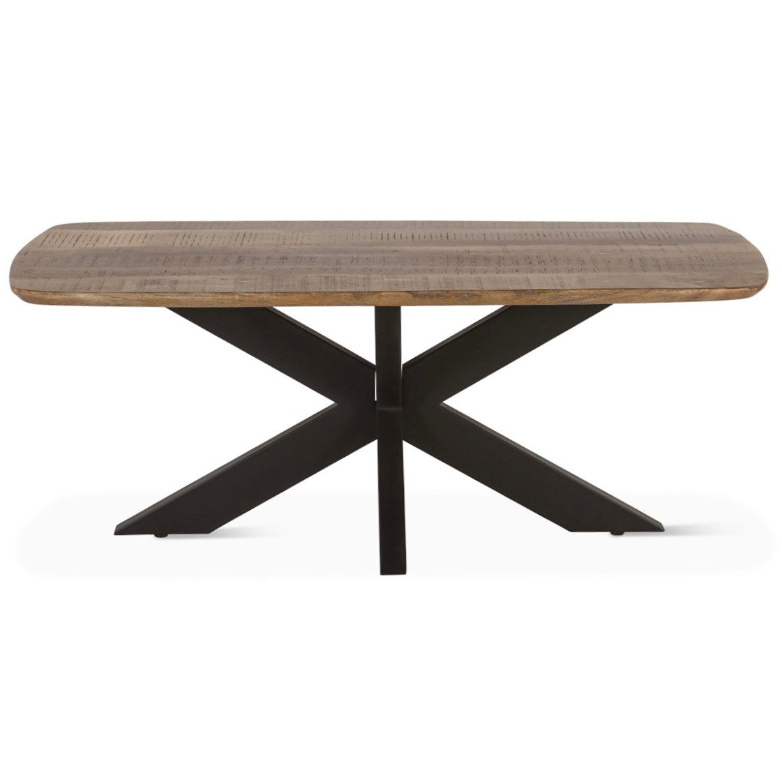 Rapallo Mango Wood and Iron Coffee Table Natural 46"