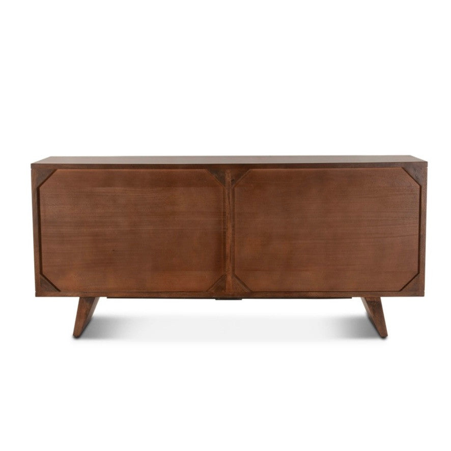 Willow 70" Solid Wood Sideboard - Matte Brown
