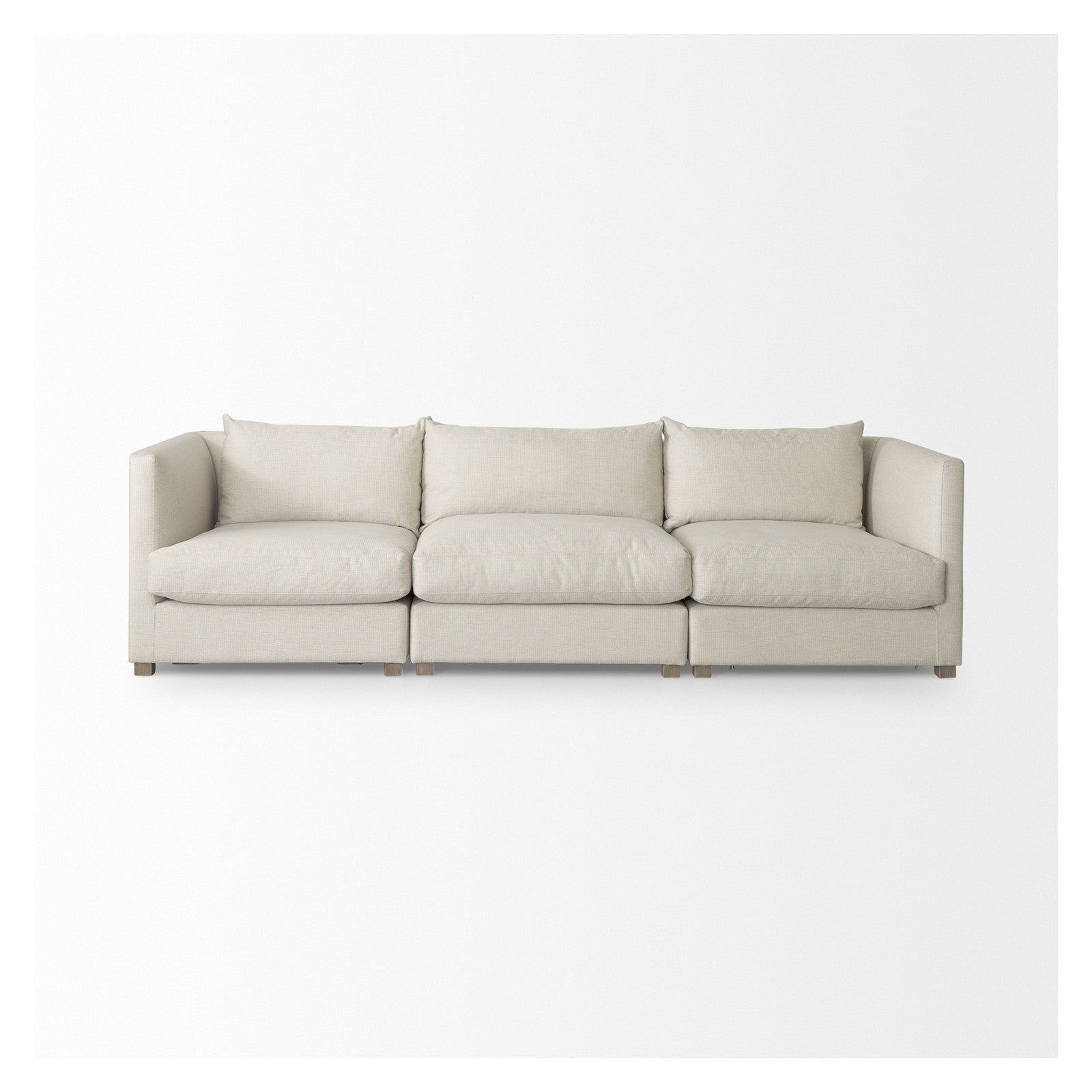 Valence 3 Piece Beige Modular Sofa Set by Mercana at ZIN Home