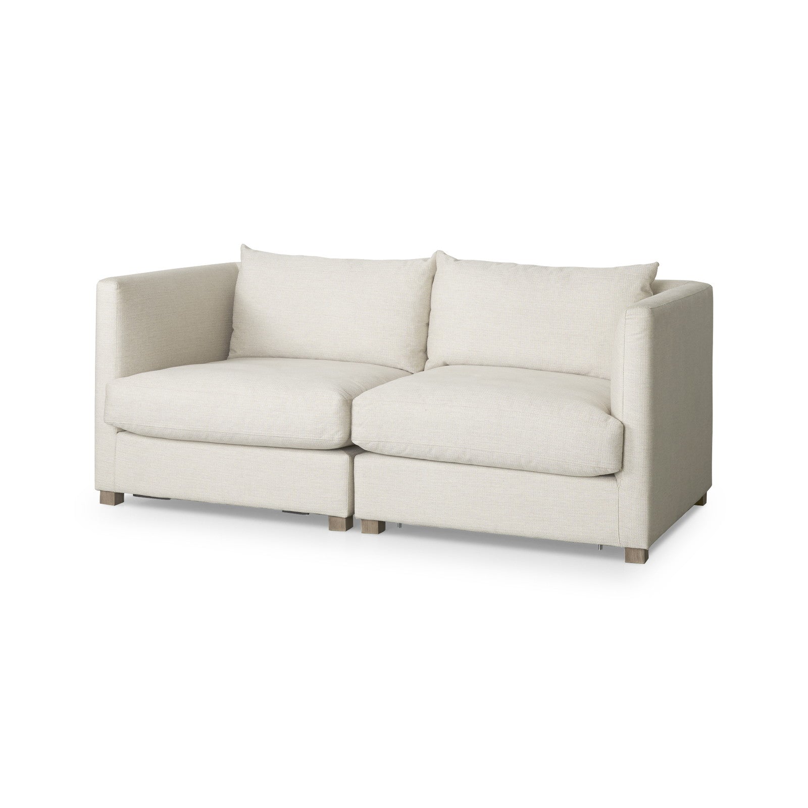 Valence 2 Piece Beige Modular Sofa Set by Mercana at ZIN Home