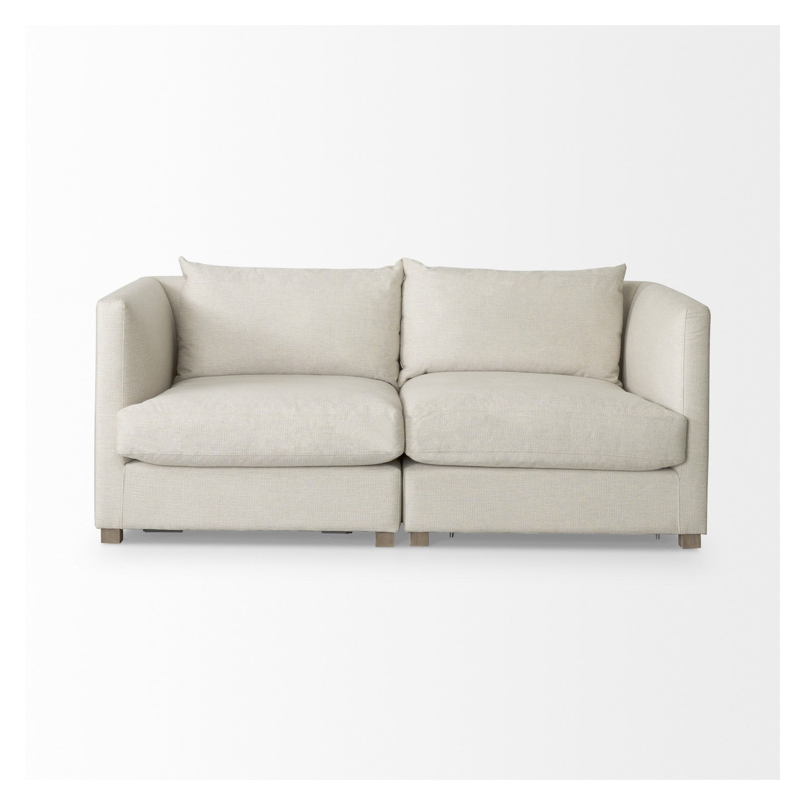 Valence 2 Piece Beige Modular Sofa Set by Mercana at ZIN Home