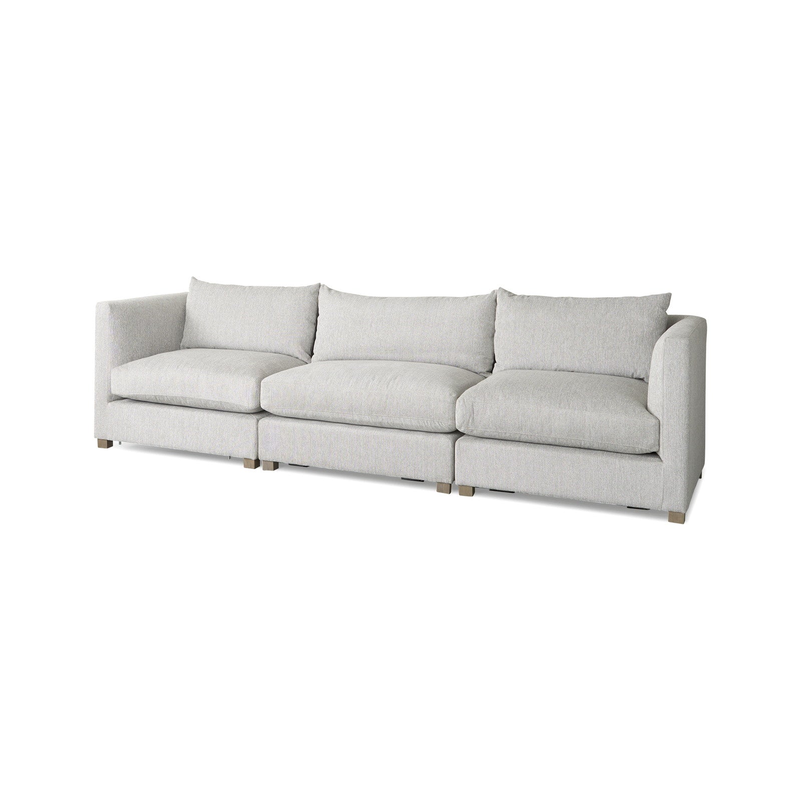 Valence 3 Piece Light Gray Modular Sofa Set by Mercana at ZIN Home