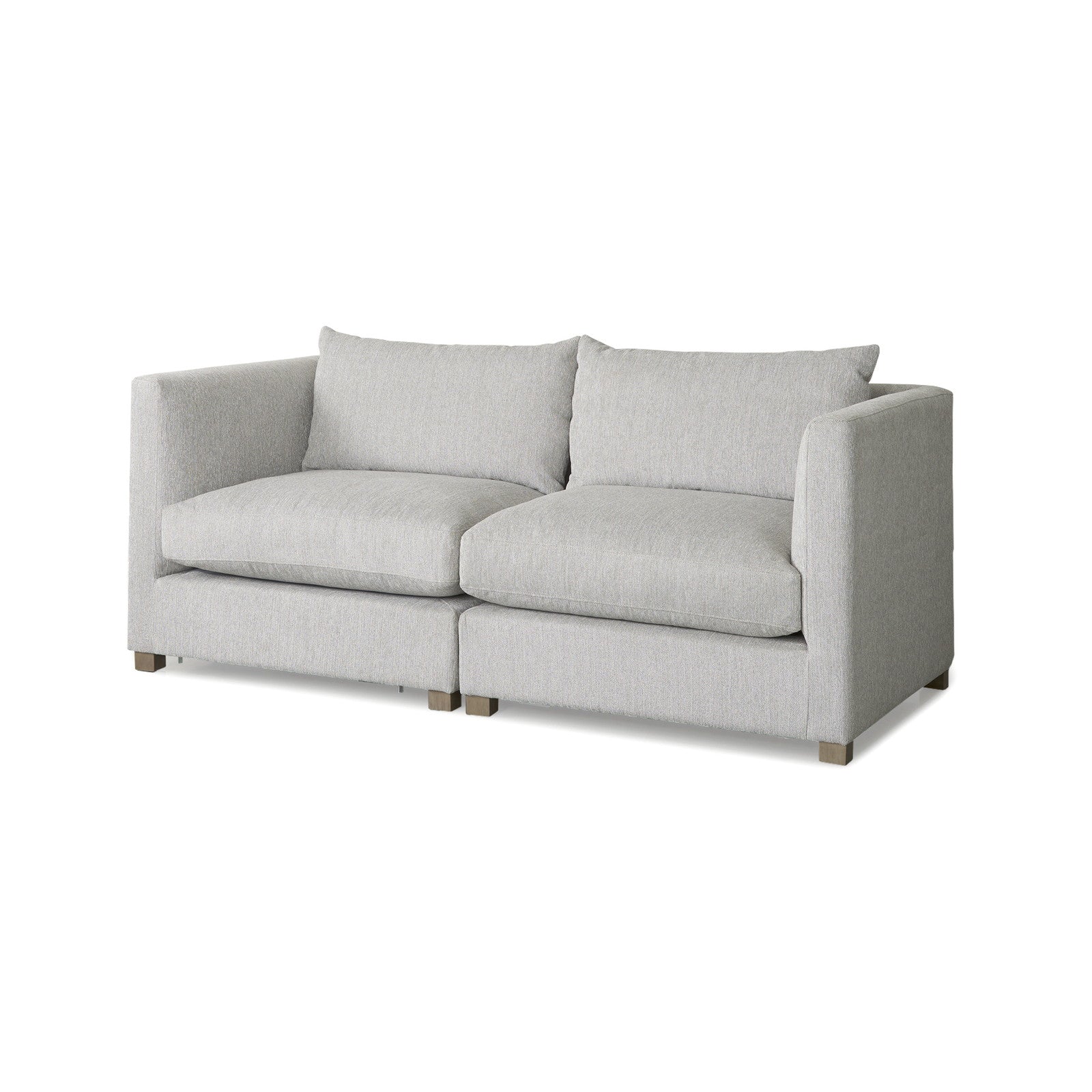 Valence 2 Piece Light Gray Modular Sofa Set by Mercana at ZIN Home