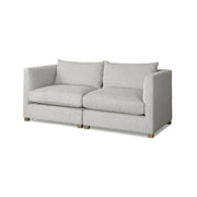 Valence 2 Piece Light Gray Modular Sofa Set by Mercana at ZIN Home