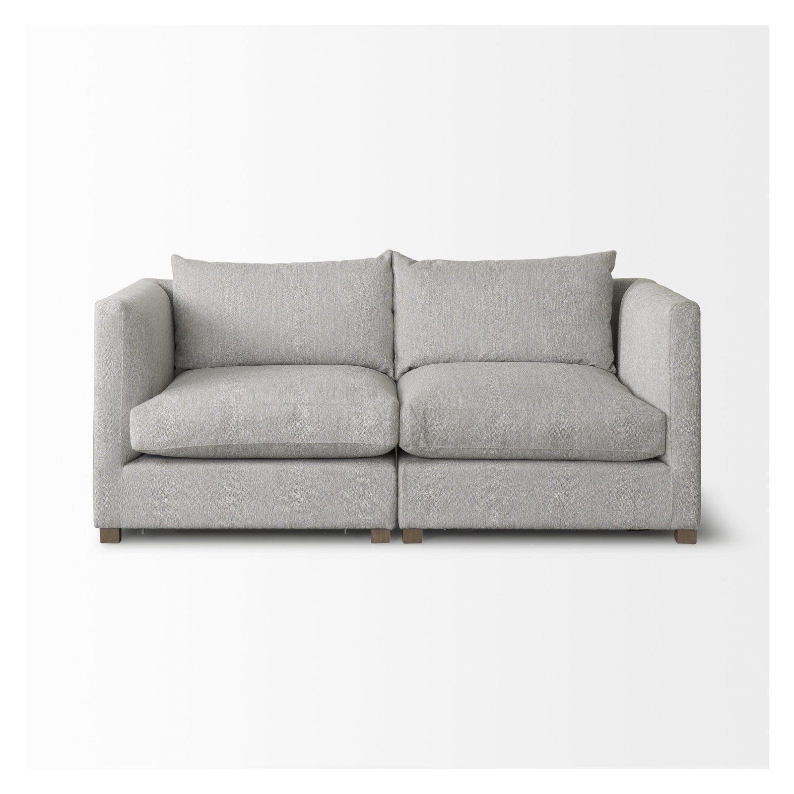 Valence 2 Piece Light Gray Modular Sofa Set by Mercana at ZIN Home
