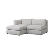 Valence 3 Piece (W/ 1 x Ottoman) Light Gray Modular Sofa Set by Mercana at ZIN Home