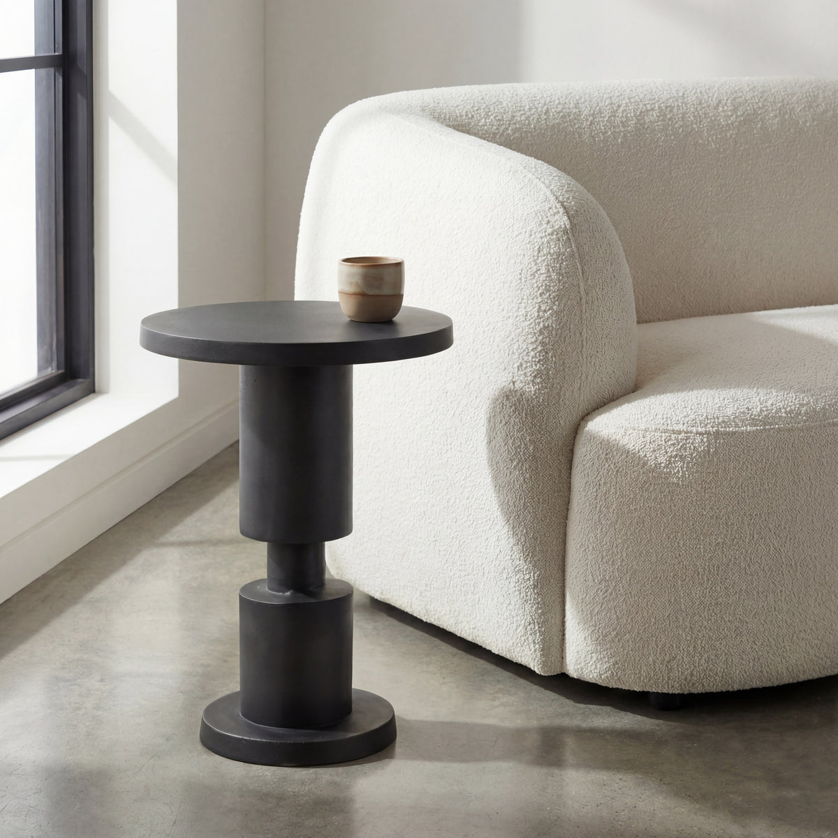 Elements Liam End Table - Antique Zinc by Urbia - detail 4