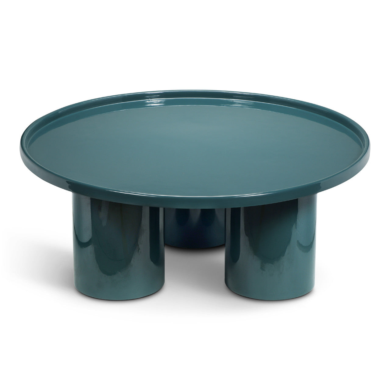 Eclat - Sofia Enamel Coffee Table - Aegean Teal
