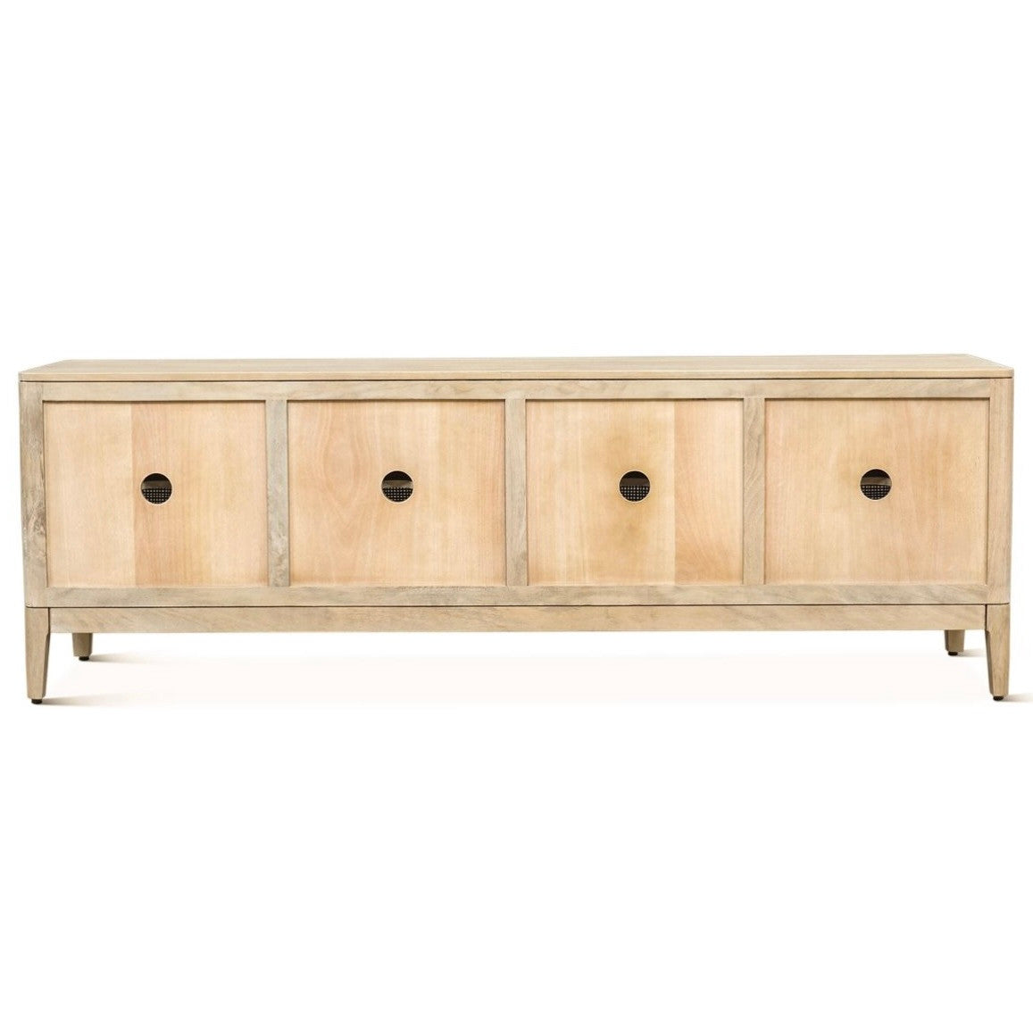 Casablanca 74" Media Cabinet in Natural White