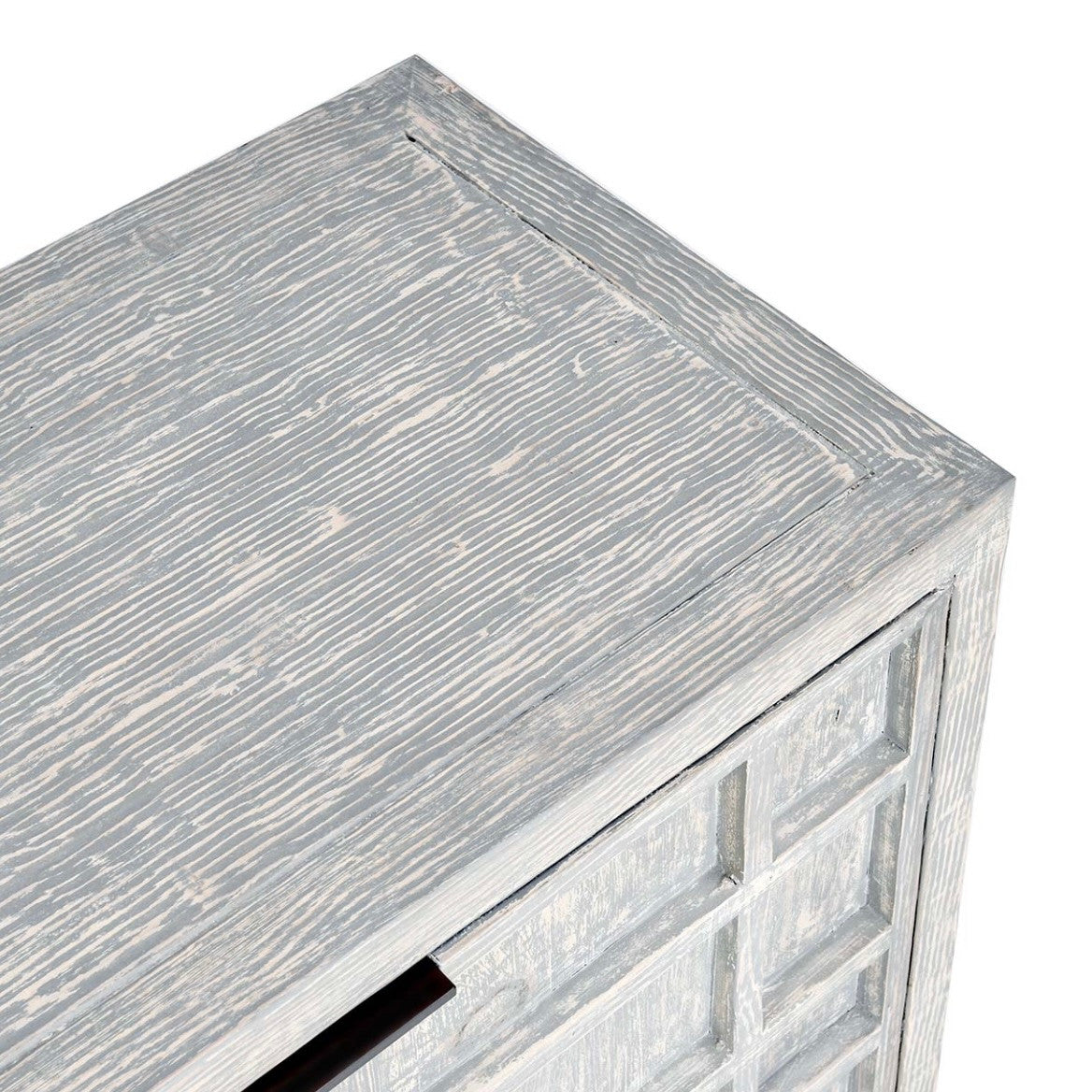 Chandler 4-Door Reclaimed Wood Sideboard in Antique Blue