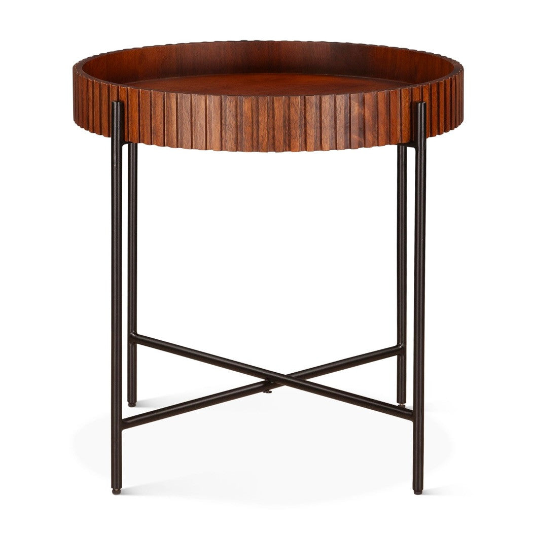 Valor 29" Nesting Tray Tables in Pecan Brown