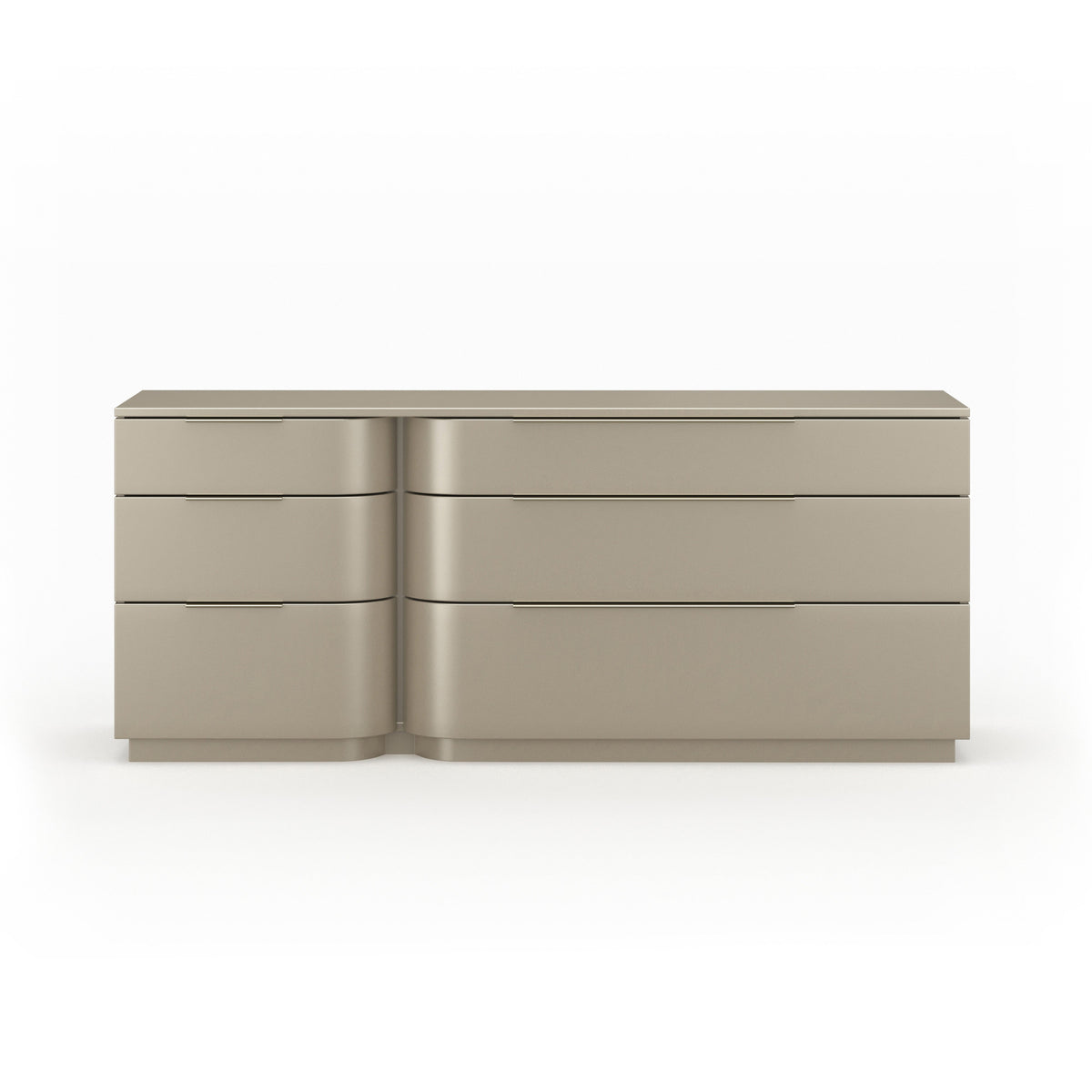 Oblique Dresser Brushed Whisper of Gold 72" by Caracole
