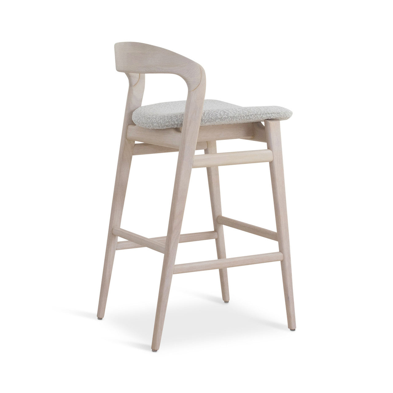 Modern Brazilian - Velma - Counter Stool - Bouclé Crafted Glaze Seat - Nevoa Frame