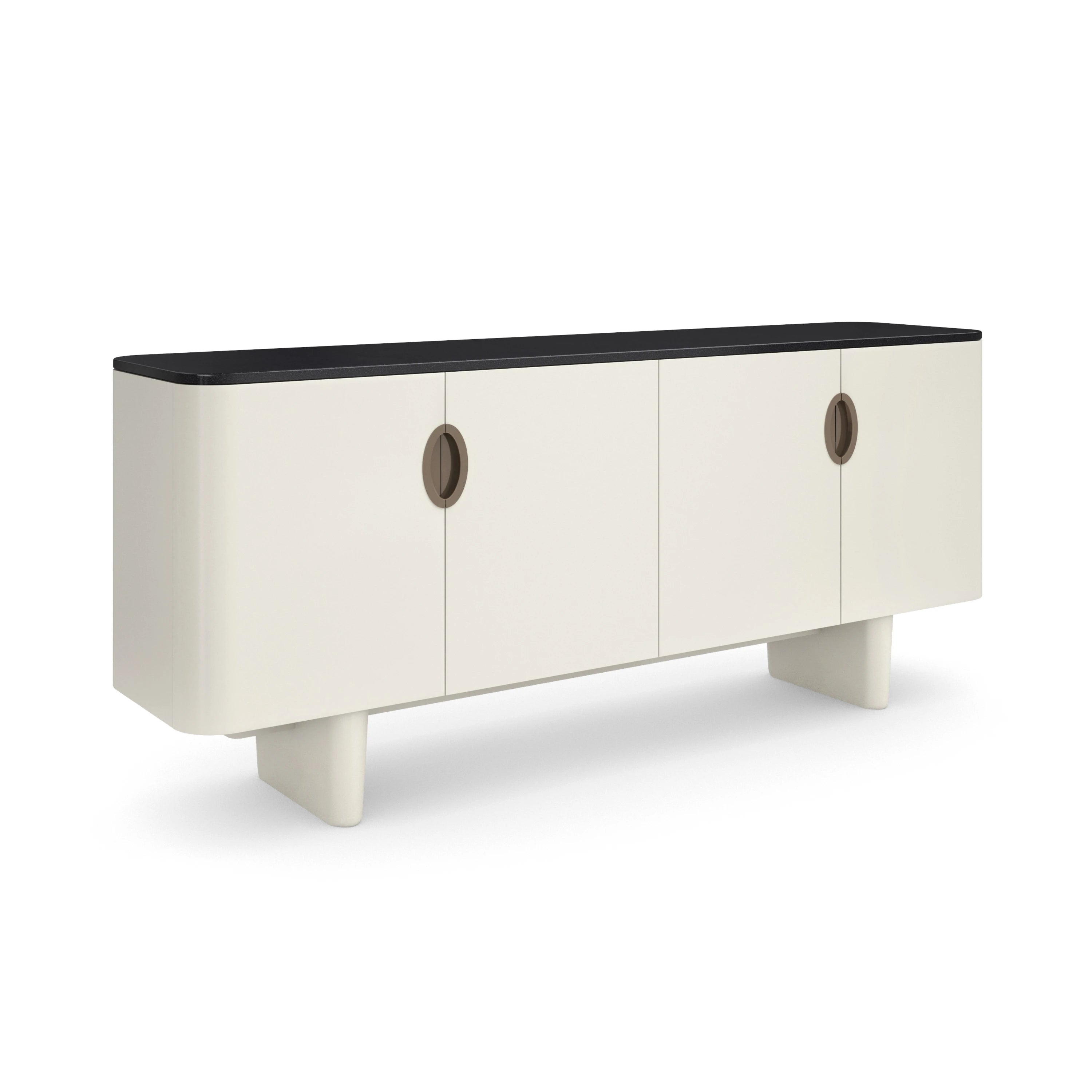 Paragon Sideboard Blanc Gloss 78.25" by Caracole - view 4