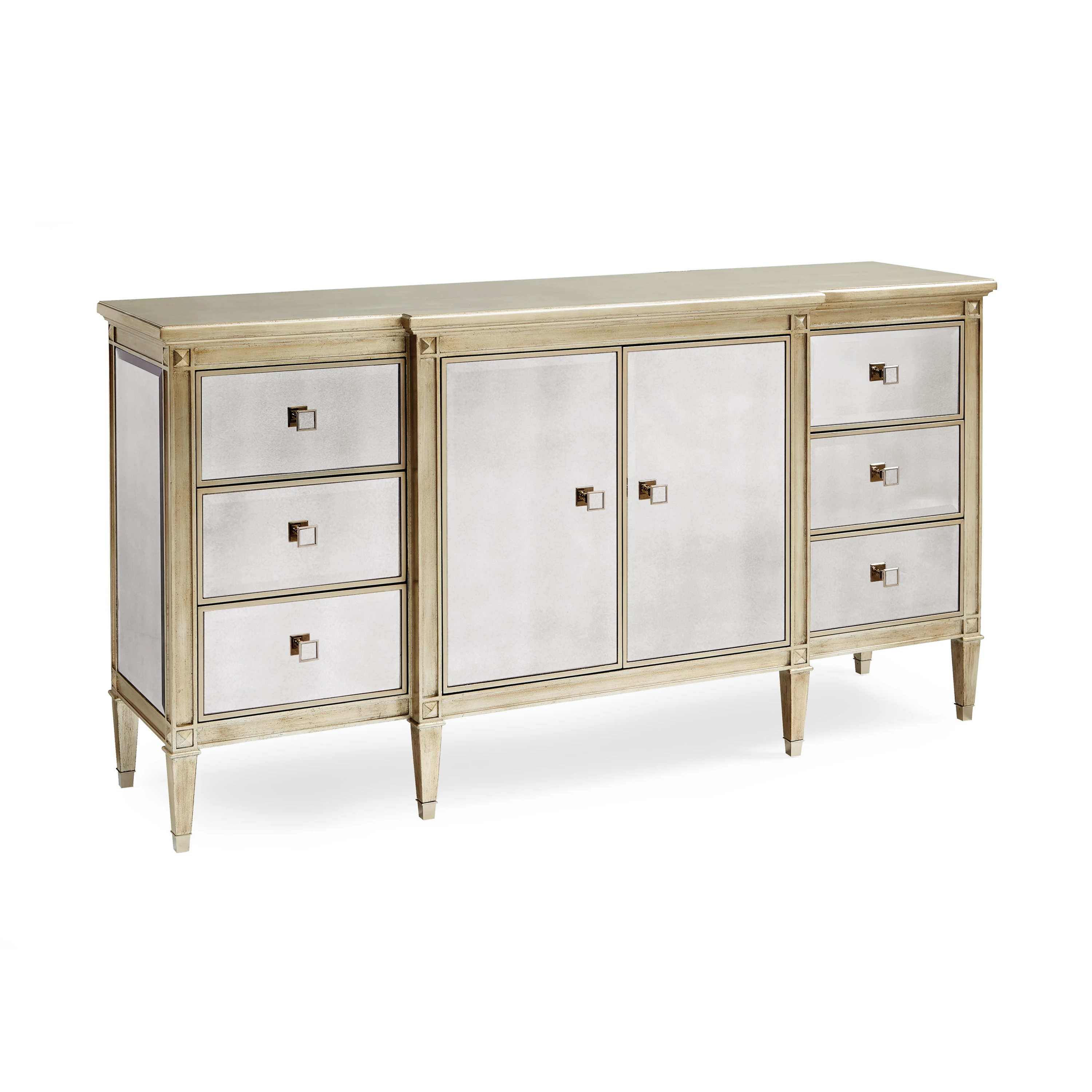 La-Dee-Dah Antique Mirror Dresser 74" by Caracole - view 4