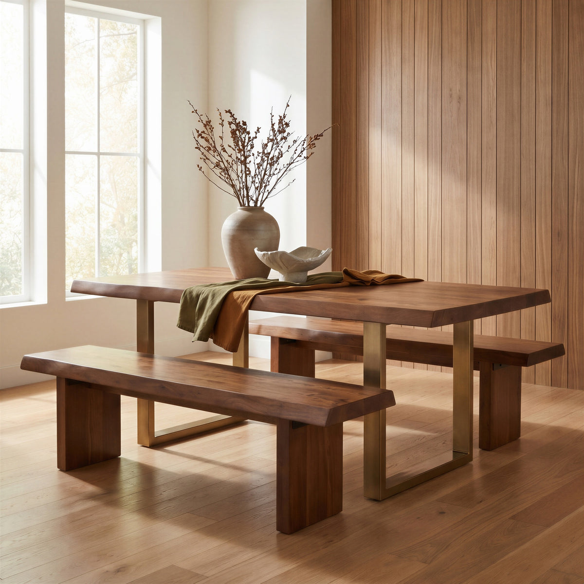 Brooks Bench 65" - Americano Frame by Urbia - detail 7