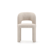 Overlap Side Chair Ivory 20.75" by Caracole