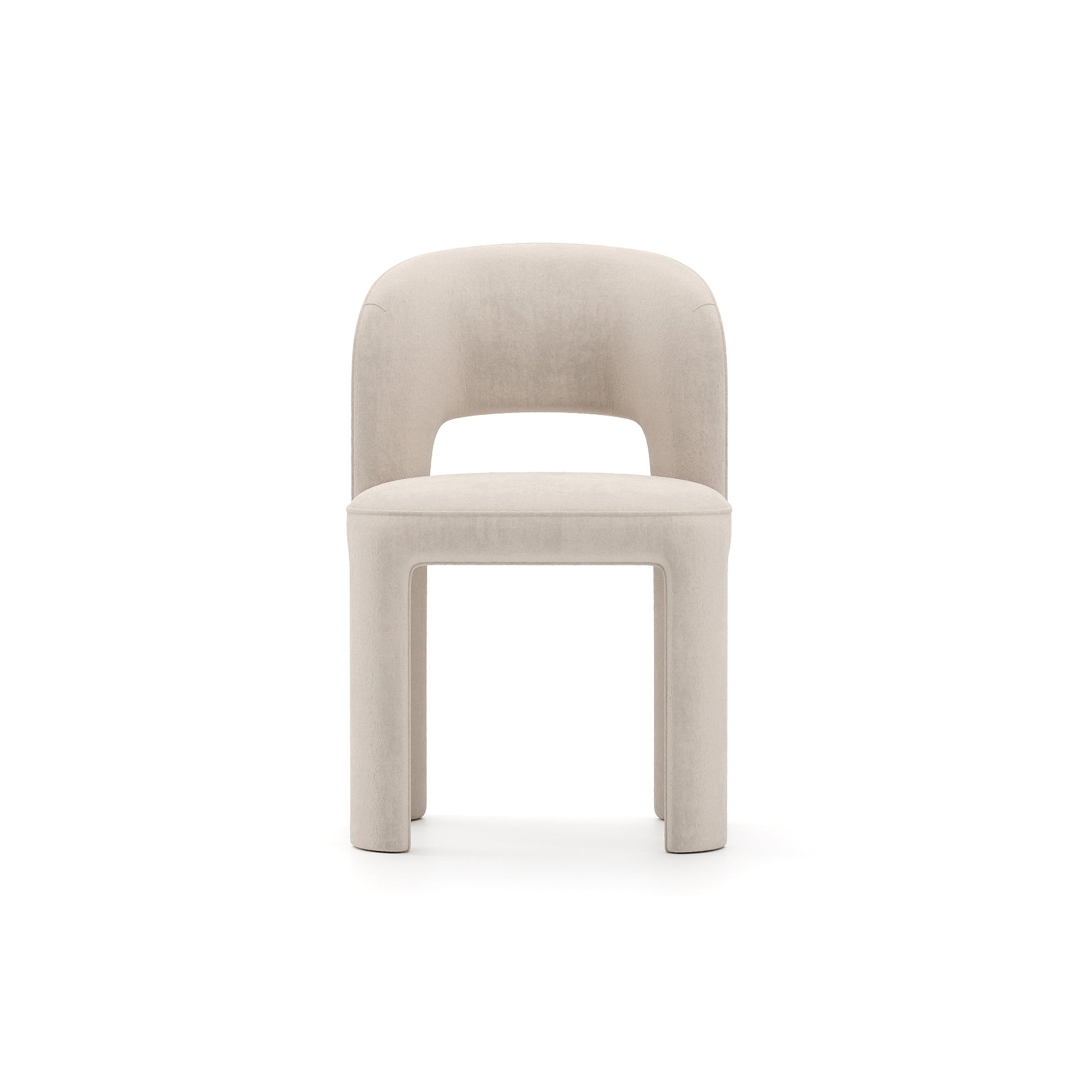 Overlap Side Chair Ivory 20.75" by Caracole