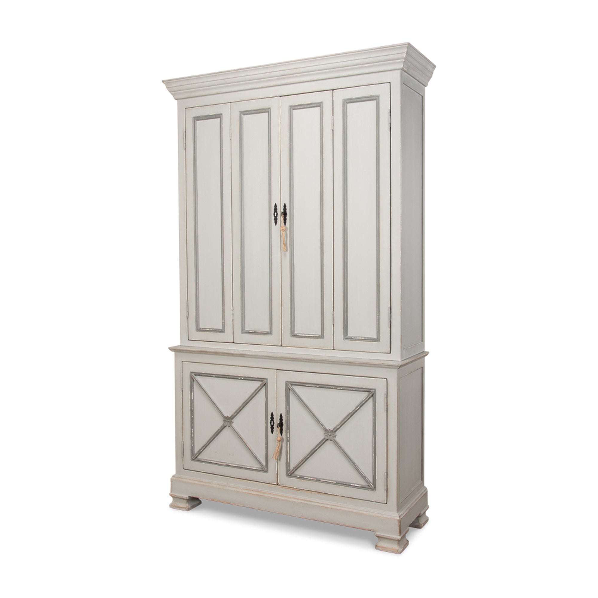 *Painted Directoire Style Cupboard by Sarreid Ltd