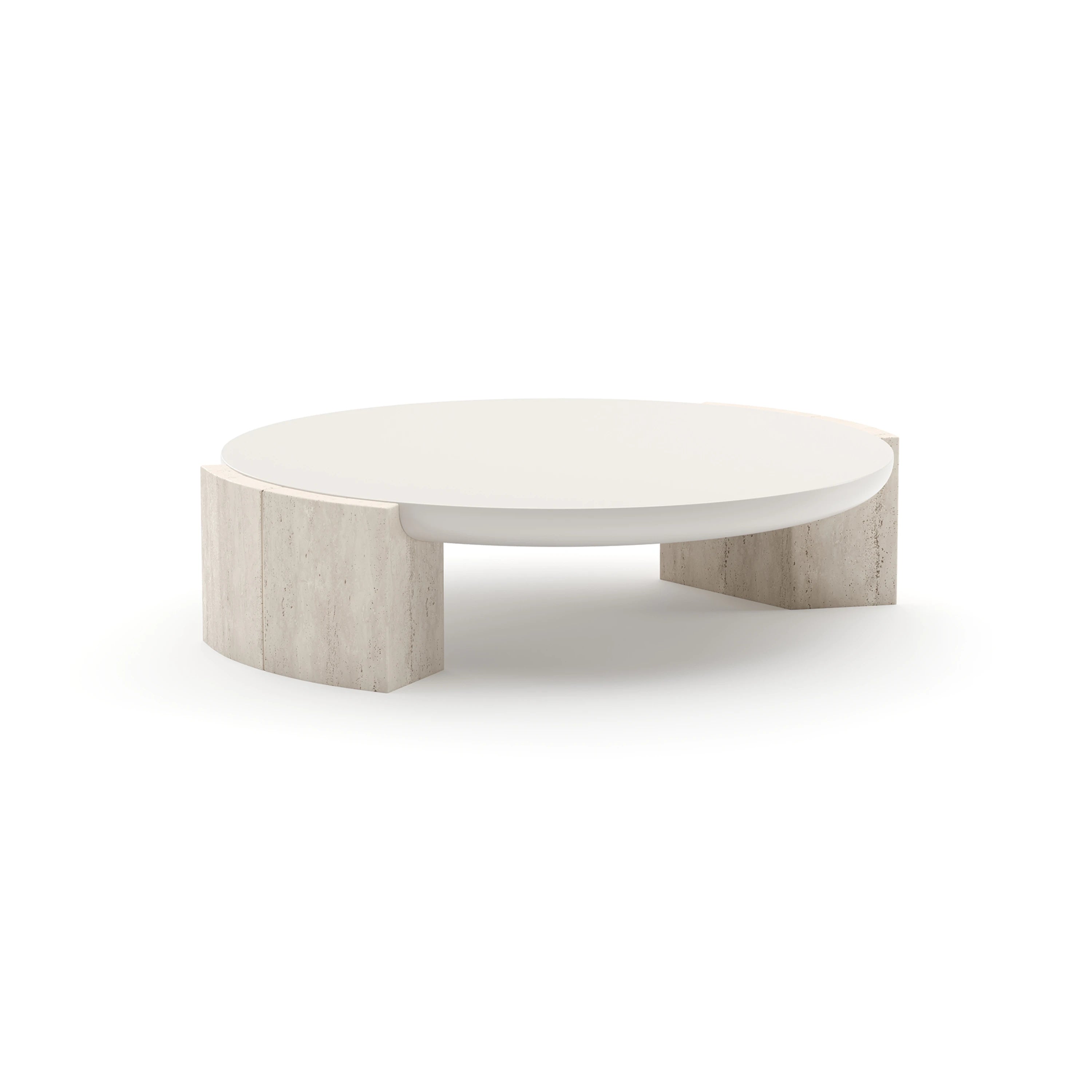 Overlap Round Cocktail Table 48" by Caracole - view 4