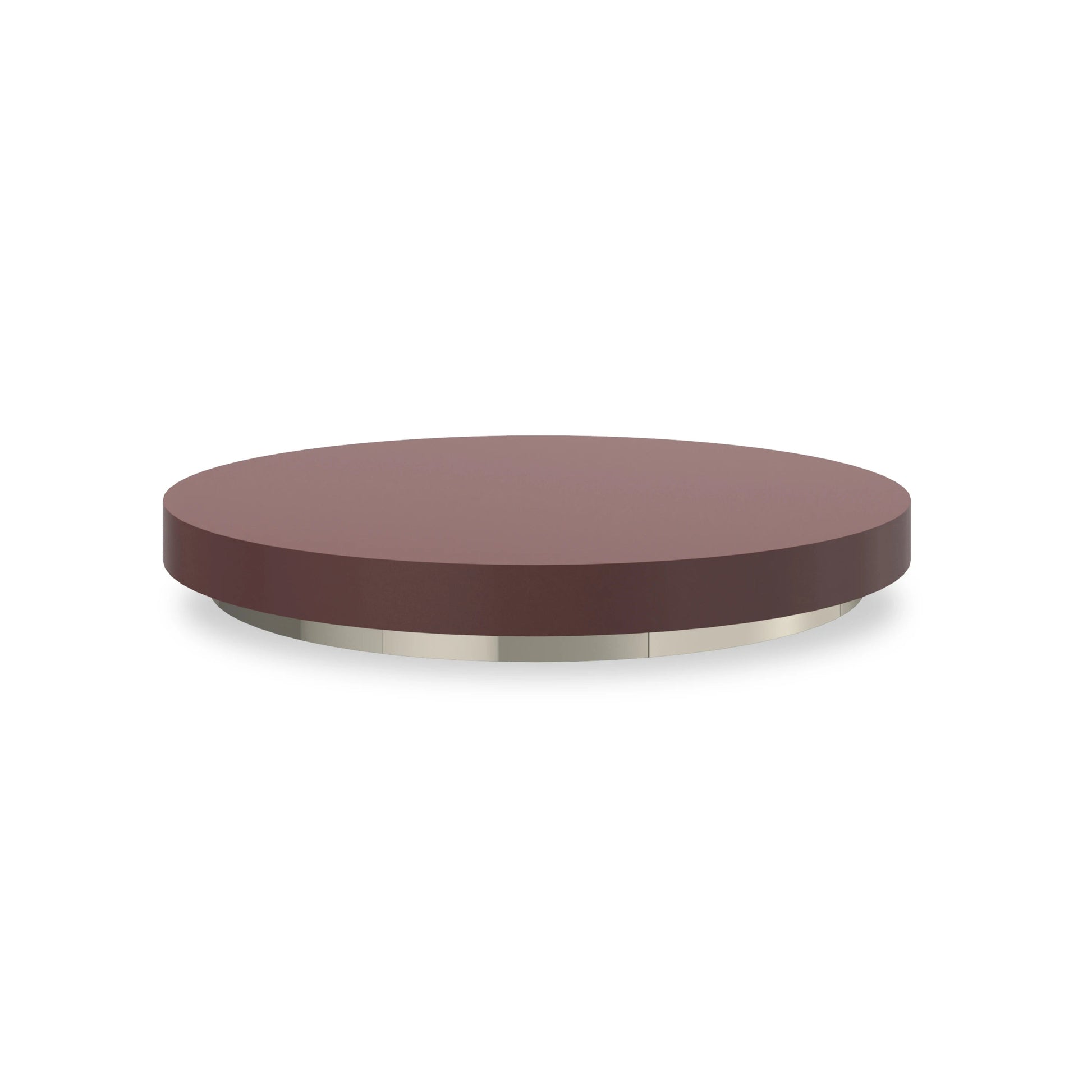Radius Cocktail Round Accent Tray Rouge Red Gloss Coffee Table 25.50" by Caracole - view 4