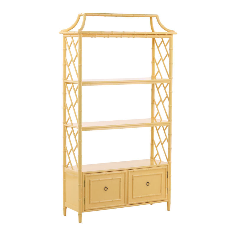 Yellow Turner Bamboo Shelf by Furniture Classics at ZIN Home
