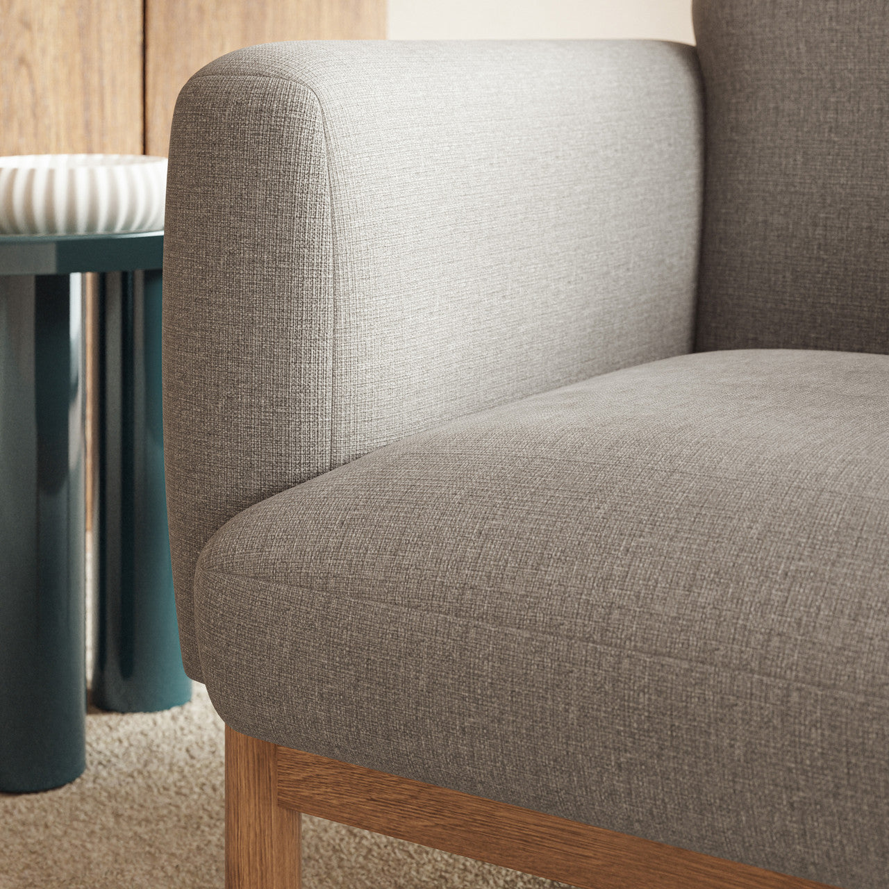 Metro - Tulum Accent Chair - Light Gray