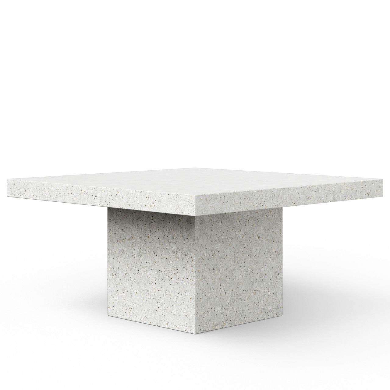 Mixx - Una 59" Square Dining Table - Ivory Terrazzo