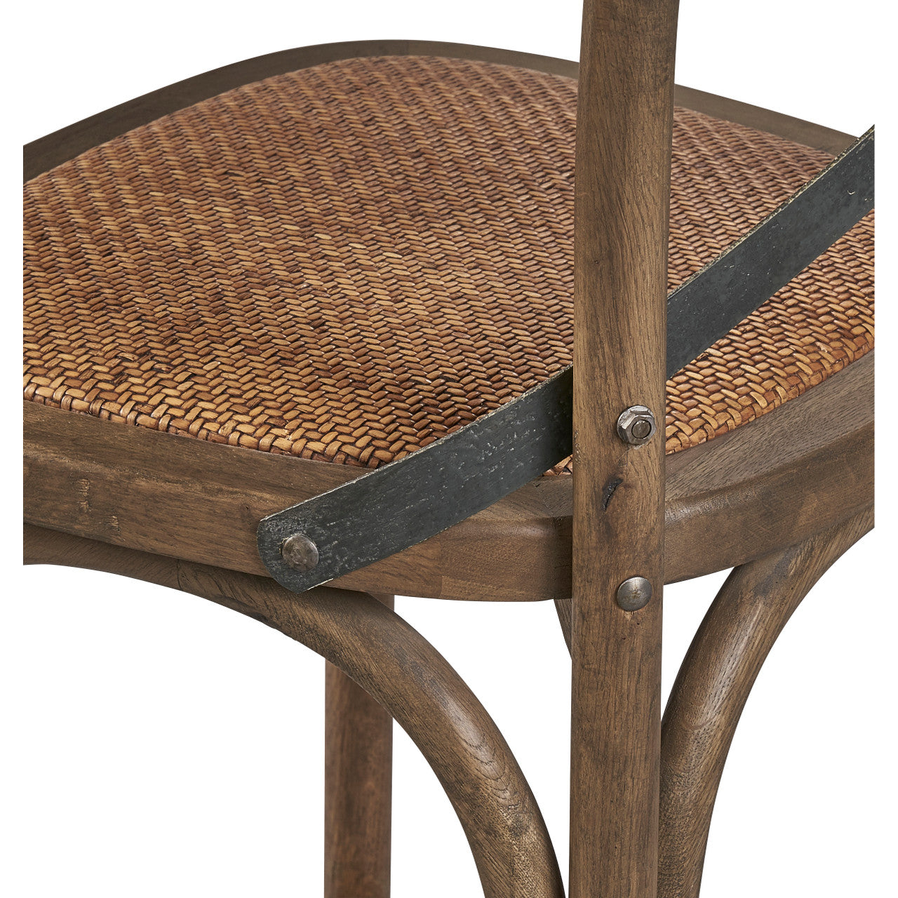 Bentwood Counter Stool w/ Metal Back - 20'