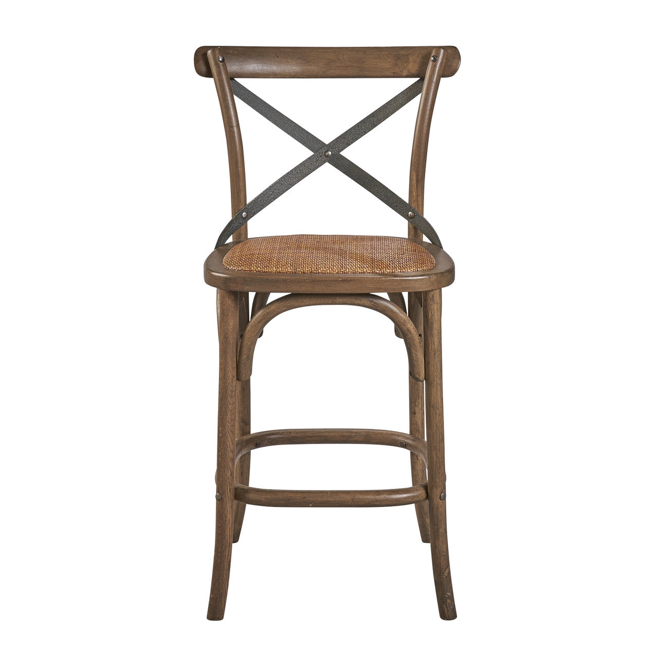 Bentwood Counter Stool w/ Metal Back - 20'