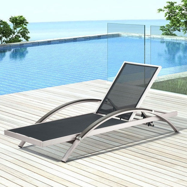 Milano Aluminum Outdoor Chaise Lounge 