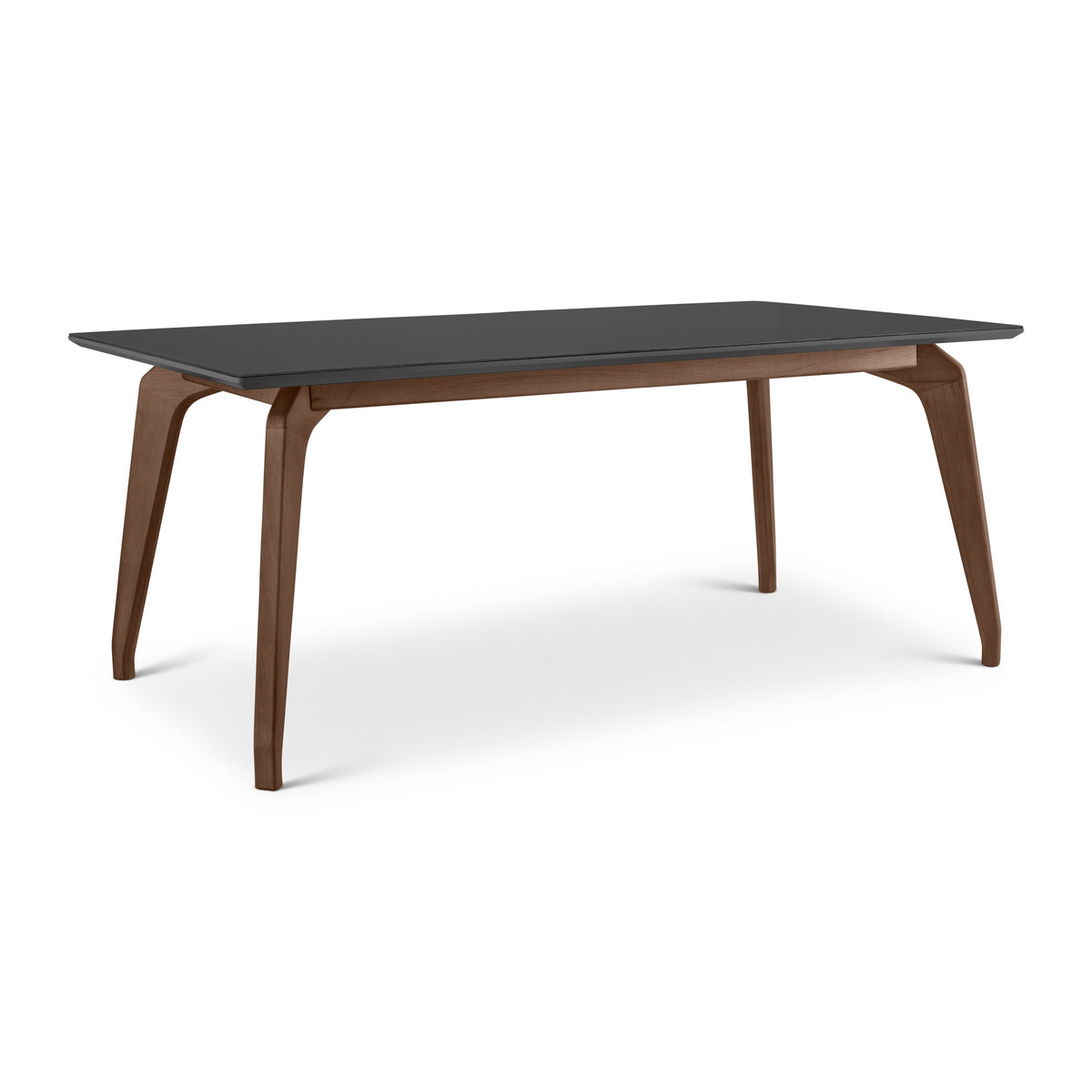 Giane Glass Top Dining Table Black, Nogal, 71" by Urbia - detail 4
