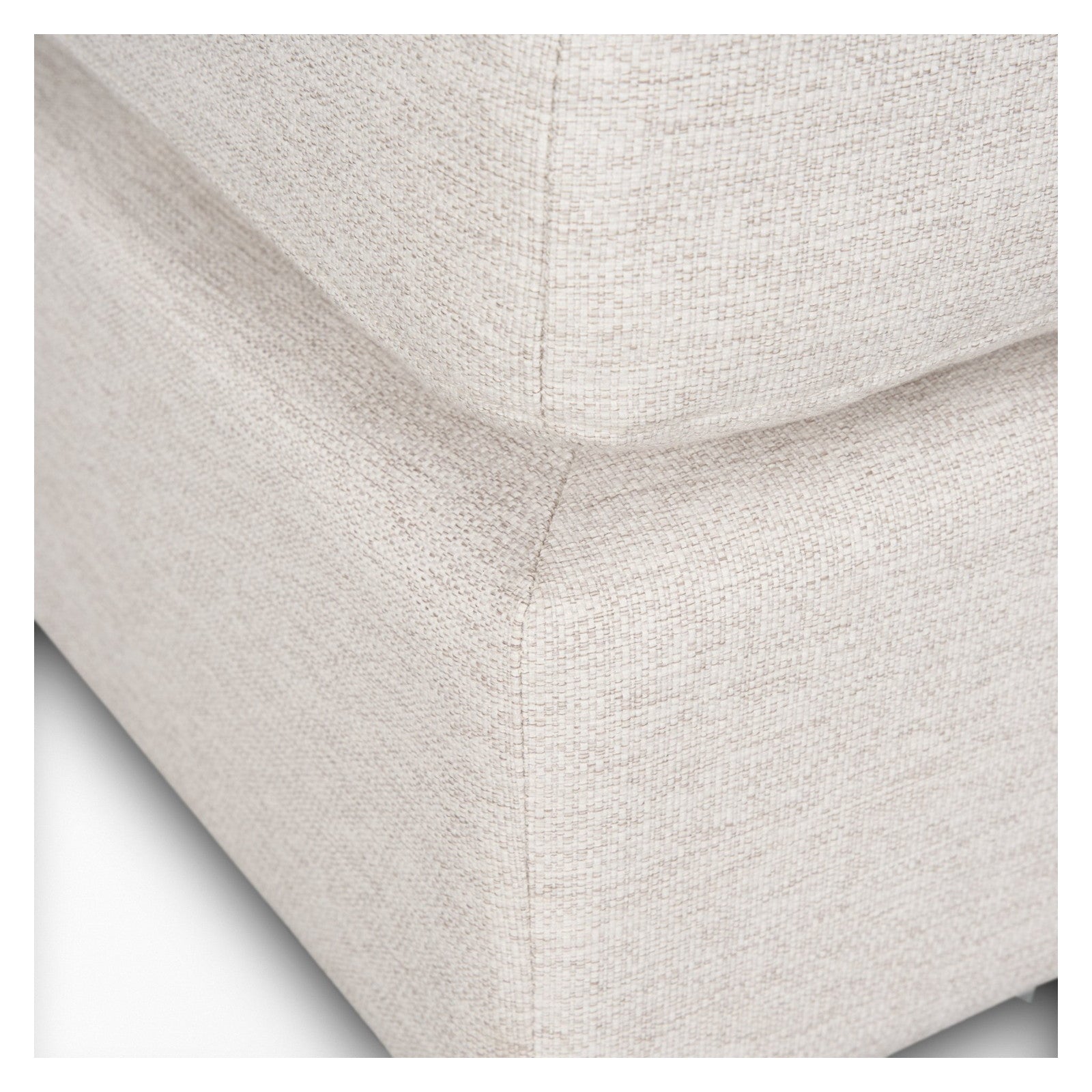 Halston Small Ottoman Oatmeal Performance Fabric by Mercana at ZIN Home