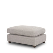 Halston Small Ottoman Light Gray Performance Fabric by Mercana at ZIN Home