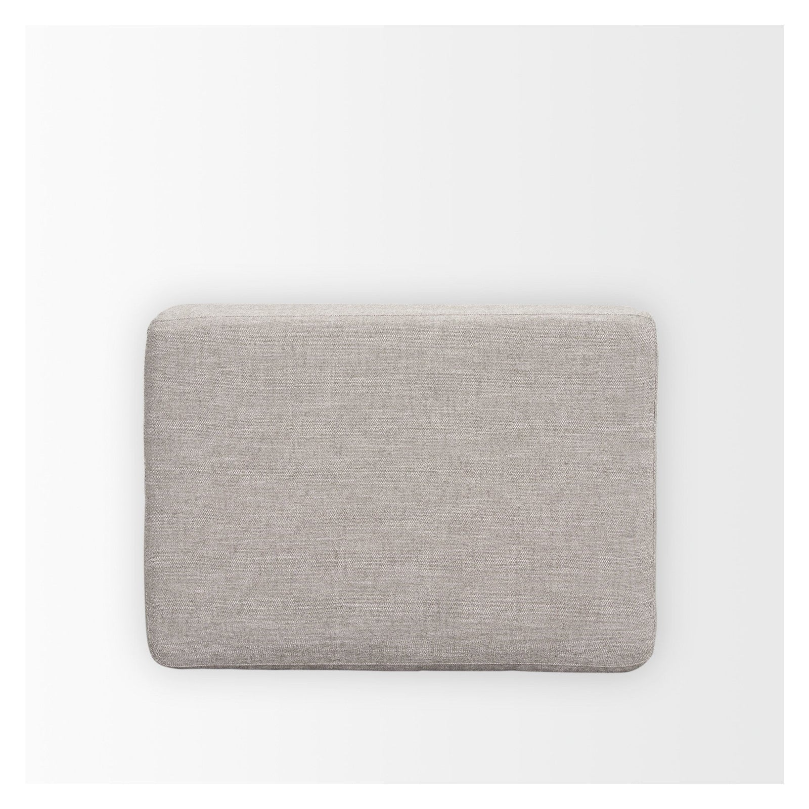 Halston Small Ottoman Light Gray Performance Fabric by Mercana at ZIN Home