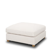 Halston Large Ottoman Oatmeal Performance Fabric by Mercana at ZIN Home
