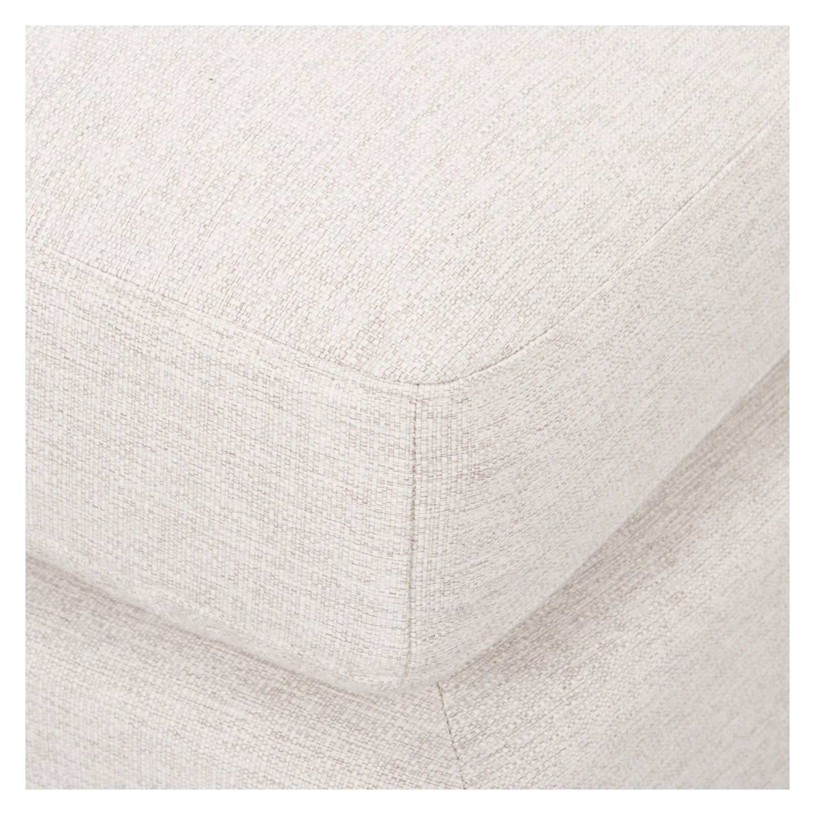 Halston Large Ottoman Oatmeal Performance Fabric by Mercana at ZIN Home