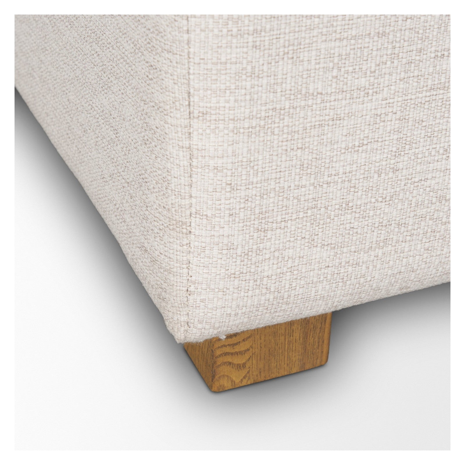 Halston Large Ottoman Oatmeal Performance Fabric by Mercana at ZIN Home