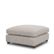 Halston Large Ottoman Light Gray Performance Fabric by Mercana at ZIN Home