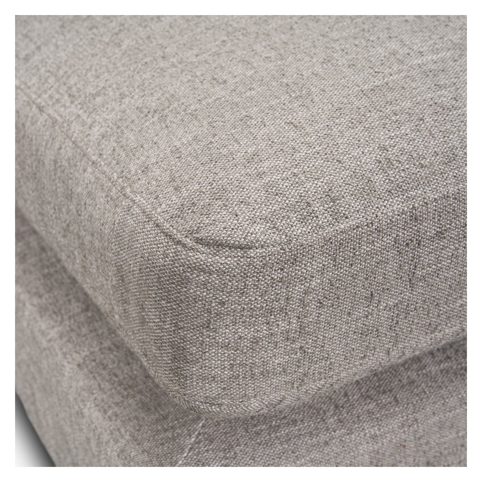 Halston Large Ottoman Light Gray Performance Fabric by Mercana at ZIN Home