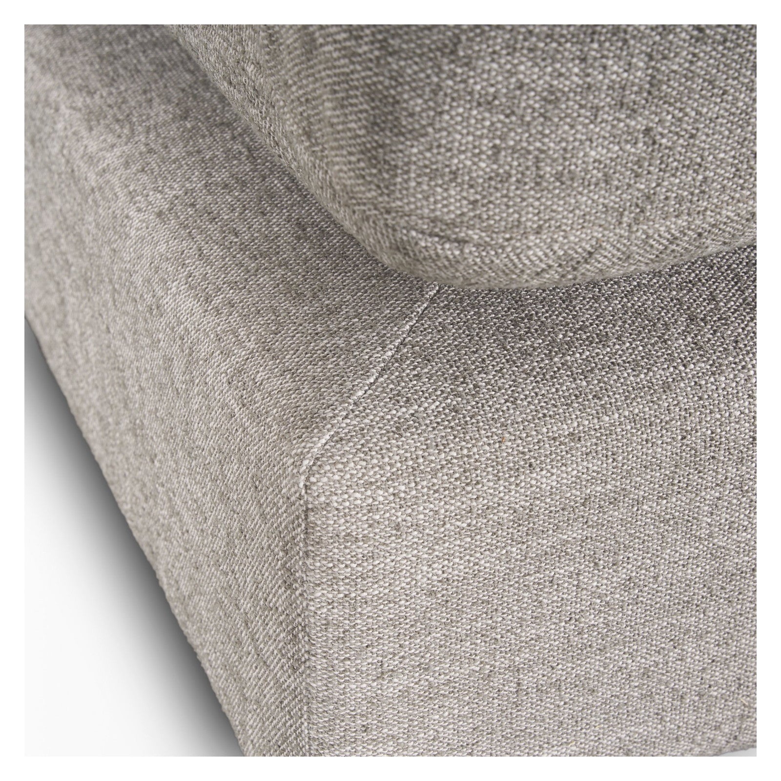 Halston Large Ottoman Light Gray Performance Fabric by Mercana at ZIN Home