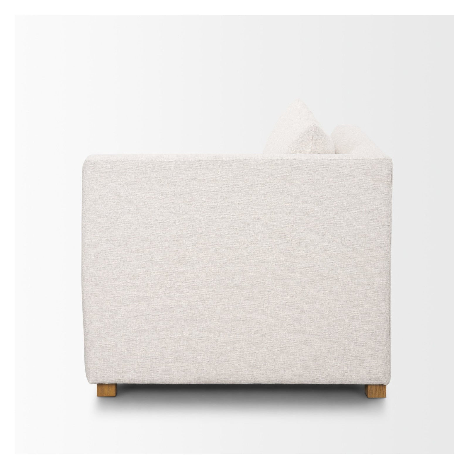 Halston Right Arm Sectional Piece Oatmeal Performance Fabric by Mercana at ZIN Home